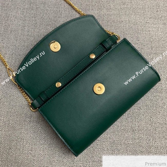 Gucci Zumi Smooth Leather Mini Shoulder Bag 564718 Green 2019 (PYQ-9041207)
