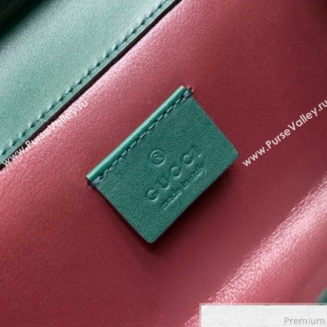 Gucci Zumi Smooth Leather Mini Shoulder Bag 564718 Green 2019 (PYQ-9041207)