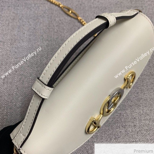 Gucci Zumi Smooth Leather Mini Shoulder Bag 564718 White 2019 (PYQ-9041208)