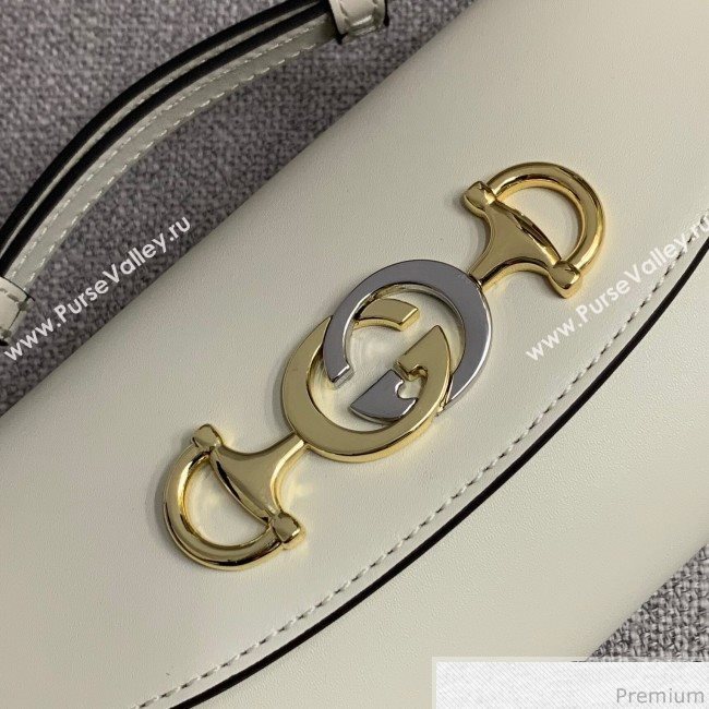 Gucci Zumi Smooth Leather Mini Shoulder Bag 564718 White 2019 (PYQ-9041208)