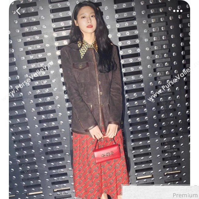 Gucci Zumi Smooth Leather Mini Shoulder Bag 564718 Red 2019 (PYQ-9041211)