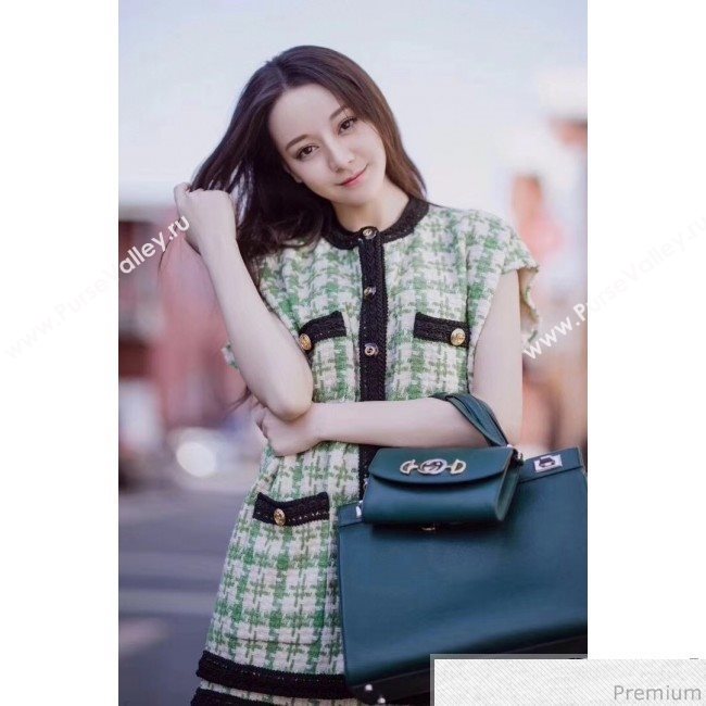 Gucci Zumi Smooth Leather Mini Shoulder Bag 564718 Green 2019 (PYQ-9041207)