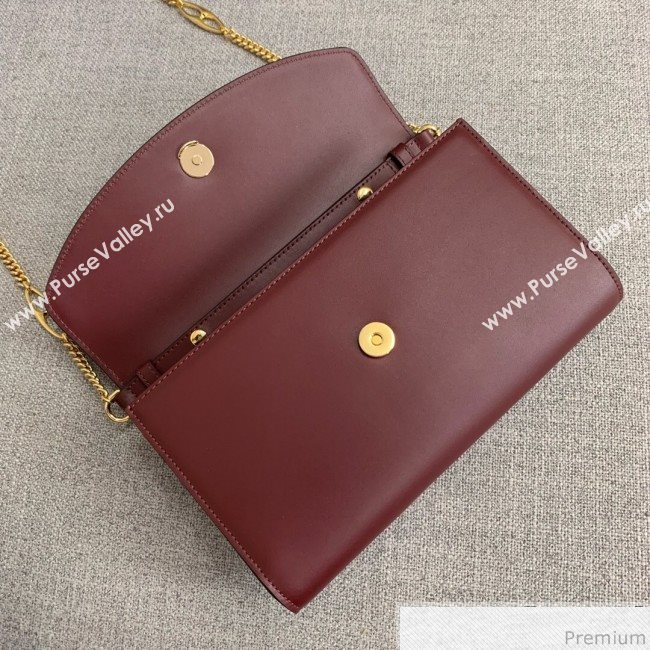 Gucci Zumi Smooth Leather Small Shoulder Bag 572375 Burgundy 2019 (PYQ-9041214)