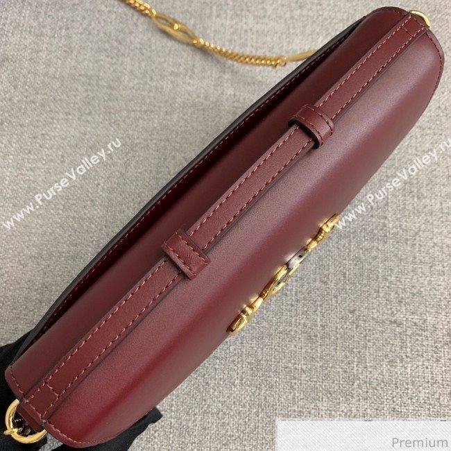 Gucci Zumi Smooth Leather Small Shoulder Bag 572375 Burgundy 2019 (PYQ-9041214)