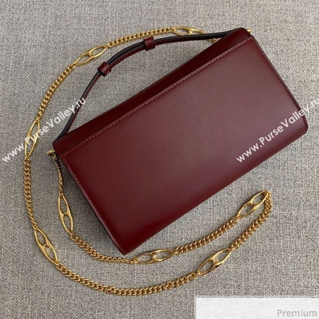 Gucci Zumi Smooth Leather Small Shoulder Bag 572375 Burgundy 2019 (PYQ-9041214)