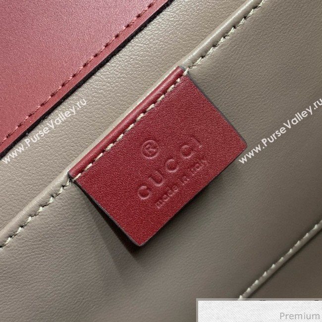 Gucci Zumi Smooth Leather Small Shoulder Bag 572375 Burgundy 2019 (PYQ-9041214)