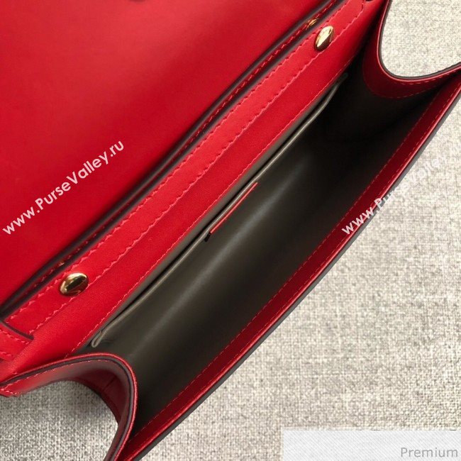 Gucci Zumi Smooth Leather Small Shoulder Bag 572375 Red 2019 (PYQ-9041216)