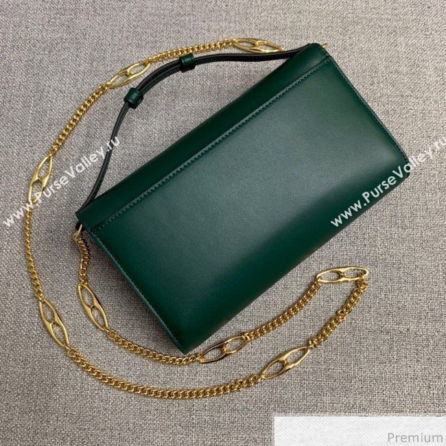 Gucci Zumi Smooth Leather Small Shoulder Bag 572375 Green 2019 (PYQ-9041212)
