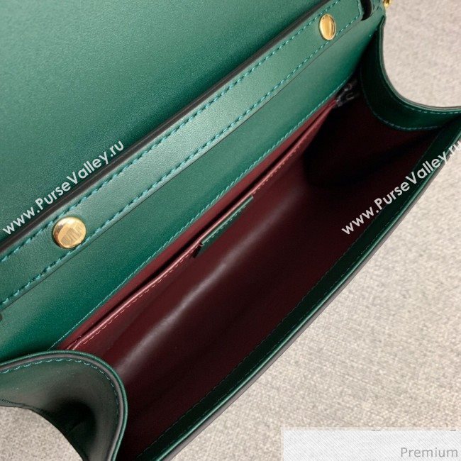 Gucci Zumi Smooth Leather Small Shoulder Bag 572375 Green 2019 (PYQ-9041212)