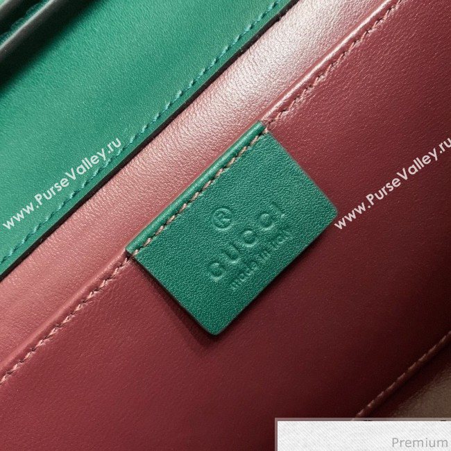 Gucci Zumi Smooth Leather Small Shoulder Bag 572375 Green 2019 (PYQ-9041212)