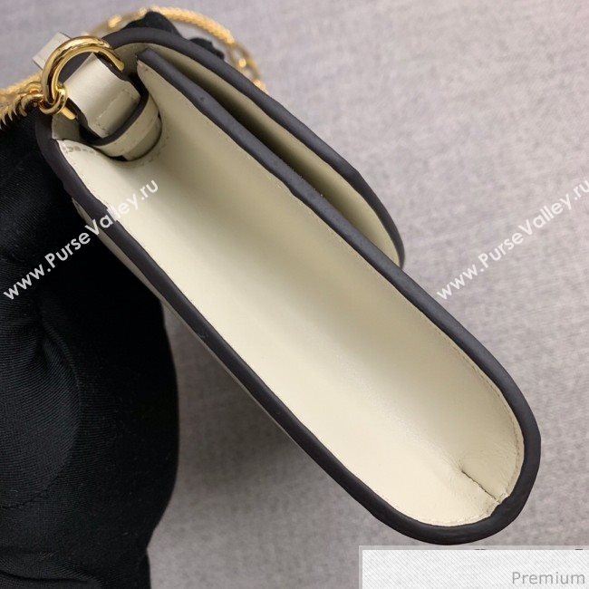 Gucci Zumi Smooth Leather Small Shoulder Bag 572375 White 2019 (PYQ-9041213)