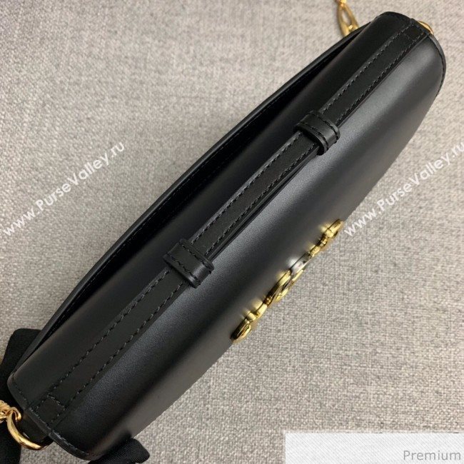 Gucci Zumi Smooth Leather Small Shoulder Bag 572375 Black 2019 (PYQ-9041215)