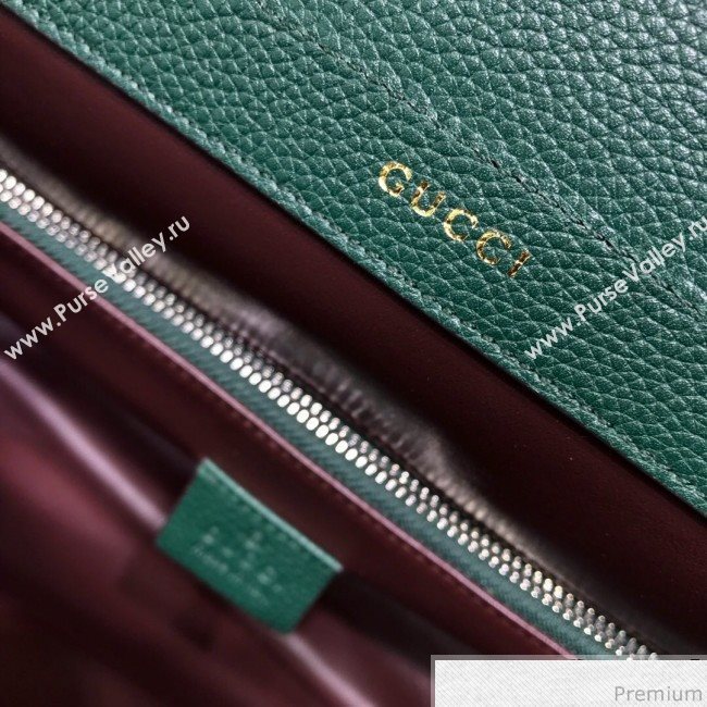 Gucci Zumi Grainy Leather Medium Top Handle Bag ‎564714 Green 2019 (JM-9041218)