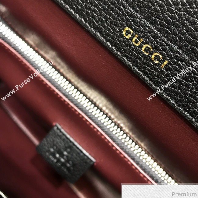 Gucci Zumi Grainy Leather Medium Top Handle Bag ‎564714 Black 2019 (JM-9041220)