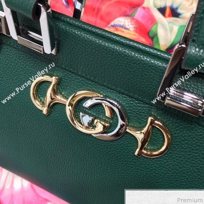 Gucci Zumi Grainy Leather Small Top Handle Bag ‎569712 Green 2019 (JM-9041222)