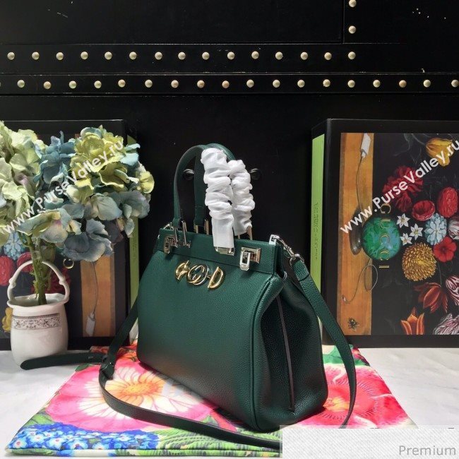 Gucci Zumi Grainy Leather Small Top Handle Bag ‎569712 Green 2019 (JM-9041222)