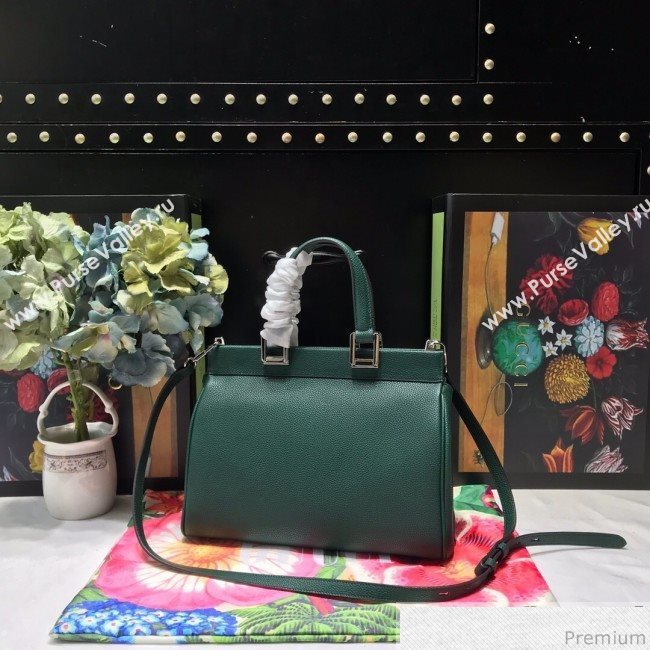 Gucci Zumi Grainy Leather Small Top Handle Bag ‎569712 Green 2019 (JM-9041222)