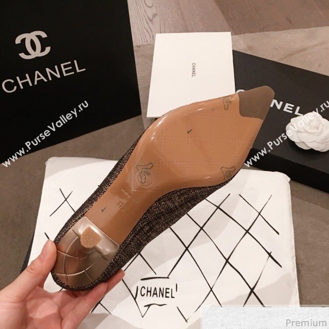 Chanel Pointed Heel Pump Gold 2019 (KL-9041648)