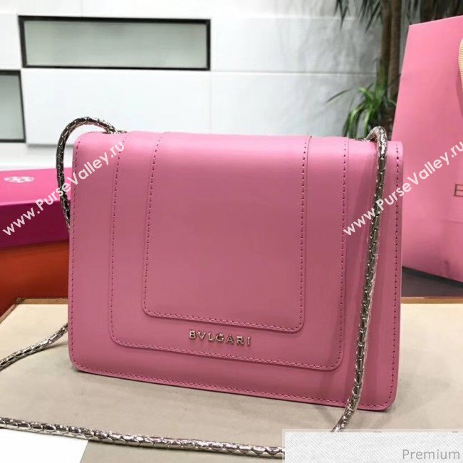 Bvlgari Serpenti Forever Flap Shoulder Bag 20cm Pink/Green (BGJ-9041146)