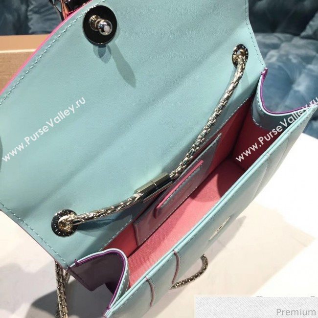 Bvlgari Serpenti Forever Flap Shoulder Bag 20cm Light Green 2019 (BGJ-9041150)