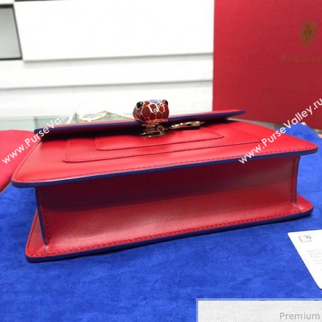 Bvlgari Serpenti Forever Love Flap Shoulder Bag 20cm Red 2019 (BGJ-9041151)