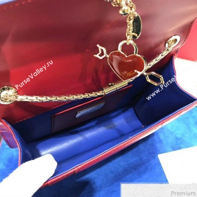 Bvlgari Serpenti Forever Love Flap Shoulder Bag 20cm Red 2019 (BGJ-9041151)