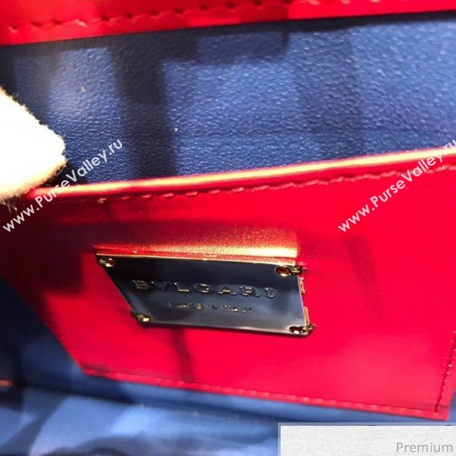 Bvlgari Serpenti Forever Love Flap Shoulder Bag 20cm Red 2019 (BGJ-9041151)