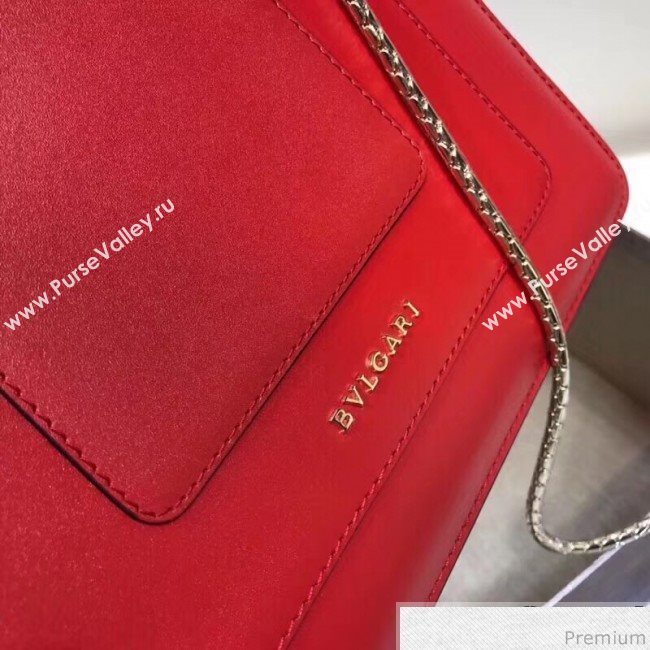 Bvlgari Serpenti Forever Flap Top Handle Bag 25cm Red (BGL-9041152)