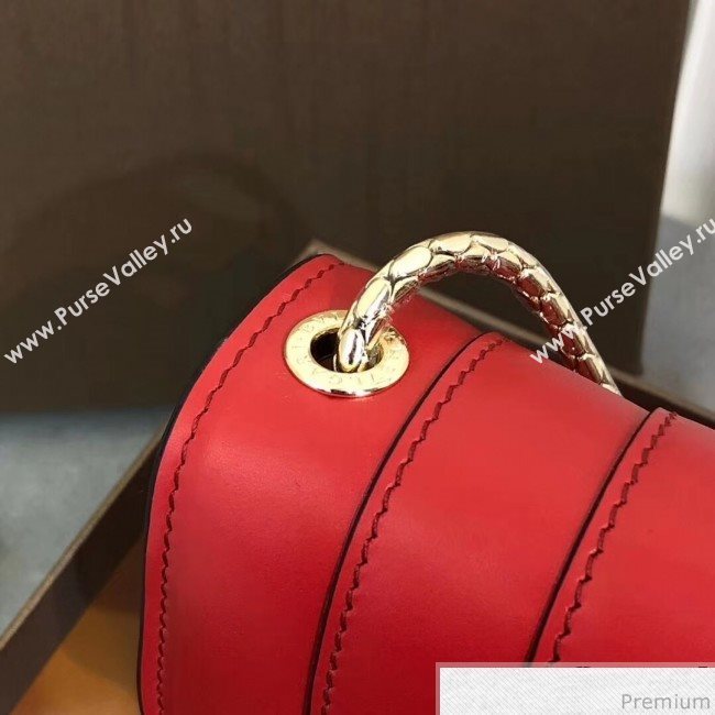 Bvlgari Serpenti Forever Flap Shoulder Bag 20cm Red (YKS-9041153)