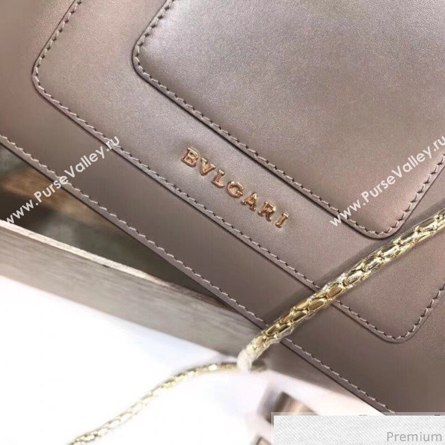 Bvlgari Serpenti Forever Love Flap Shoulder Bag 20cm Grey/Orange 2019 (BGL-9041154)