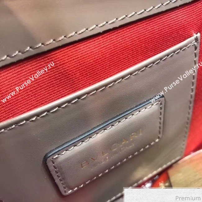 Bvlgari Serpenti Forever Love Flap Shoulder Bag 20cm Grey/Orange 2019 (BGL-9041154)