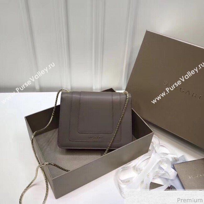 Bvlgari Serpenti Forever Love Flap Shoulder Bag 20cm Grey 2019 (BGL-9041155)