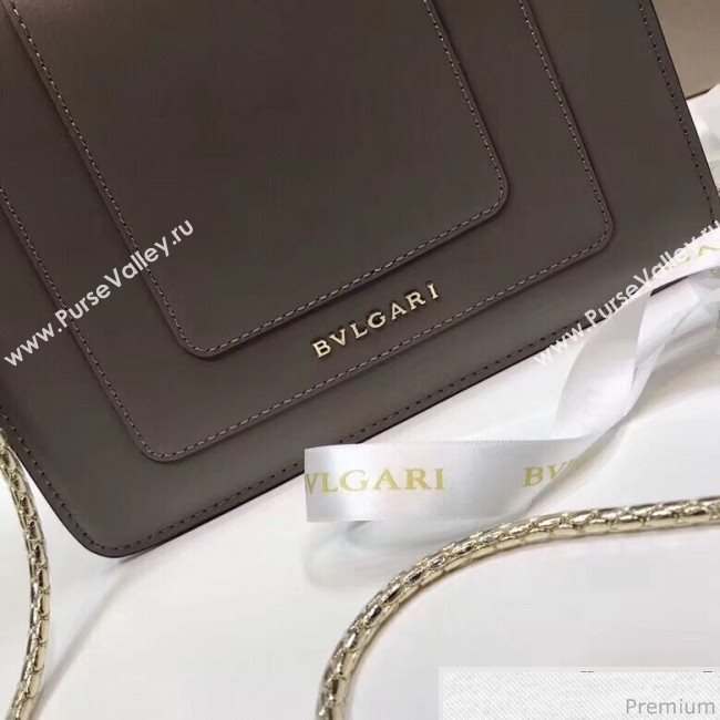Bvlgari Serpenti Forever Love Flap Shoulder Bag 20cm Grey 2019 (BGL-9041155)