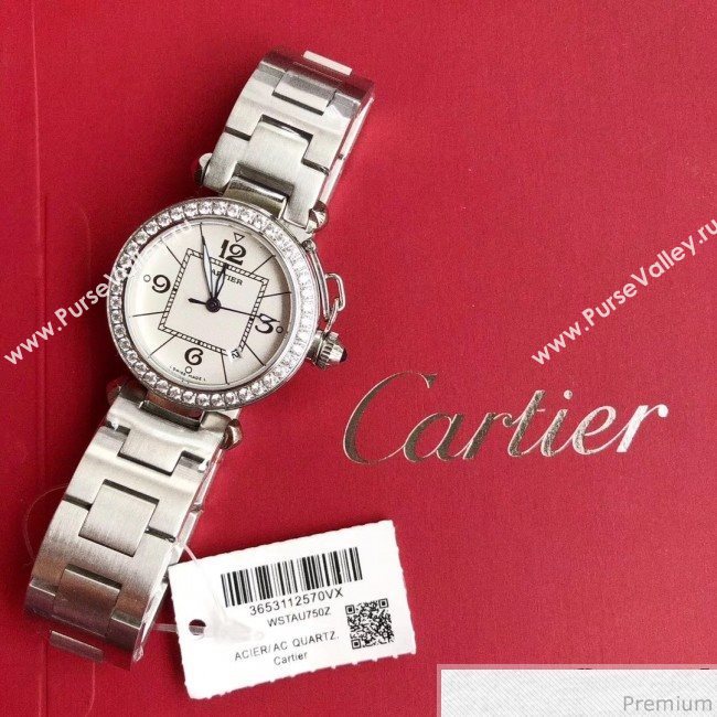 Cartier Classic Crystal Quartz Watch 33MM 11 2019 (KN-90411101)