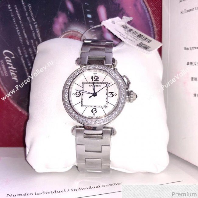 Cartier Classic Crystal Quartz Watch 33MM 11 2019 (KN-90411101)