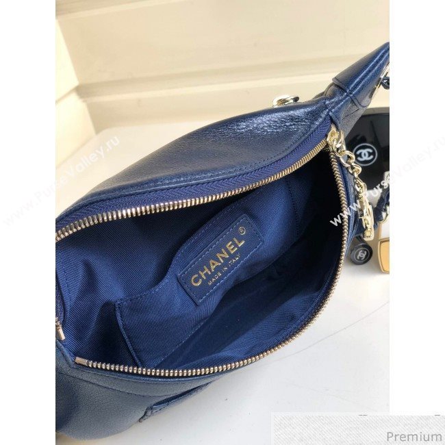 Chanel Act 2 Zip Waist/Belt Bag A57832 Blue 2019 (YD-9031402)