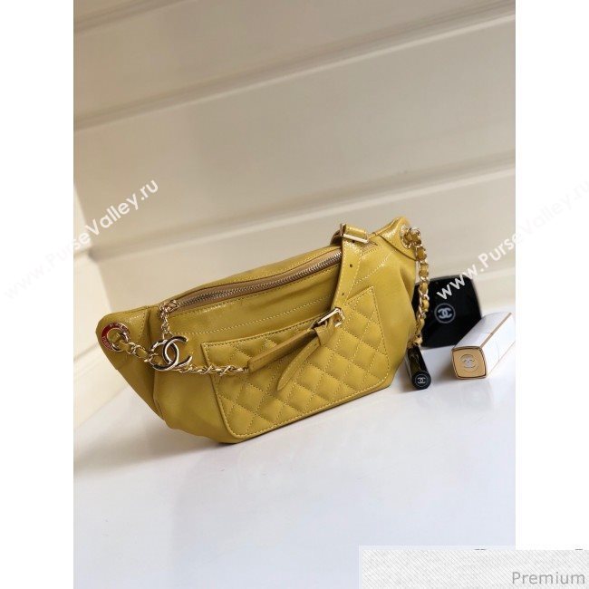 Chanel Act 2 Zip Waist/Belt Bag A57832 Yellow 2019 (YD-9031404)