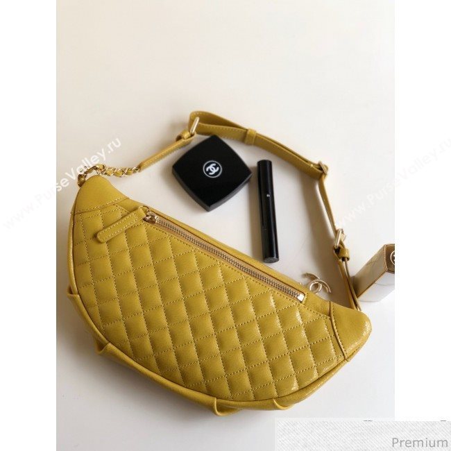 Chanel Act 2 Zip Waist/Belt Bag A57832 Yellow 2019 (YD-9031404)