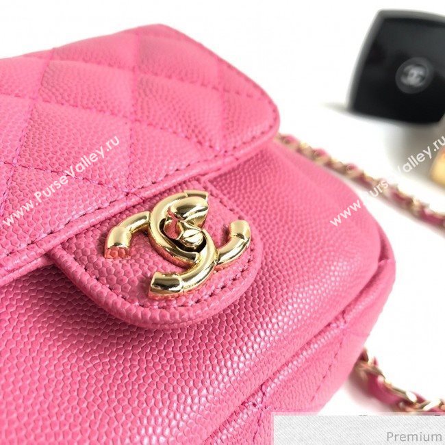 Chanel Small Camera Case Bag in Grained Calfskin AS0005 Pink 2019 (YD-9031424)