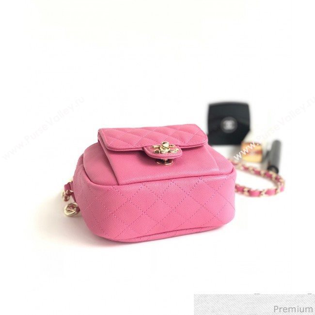 Chanel Small Camera Case Bag in Grained Calfskin AS0005 Pink 2019 (YD-9031424)