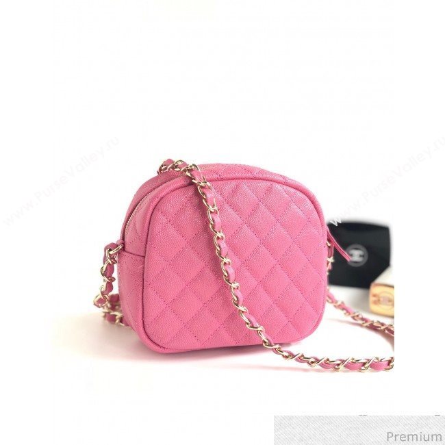 Chanel Small Camera Case Bag in Grained Calfskin AS0005 Pink 2019 (YD-9031424)