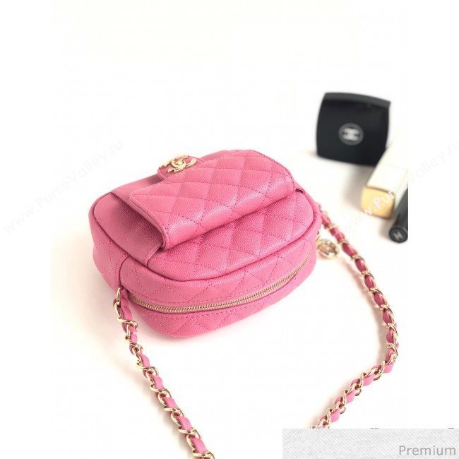 Chanel Small Camera Case Bag in Grained Calfskin AS0005 Pink 2019 (YD-9031424)