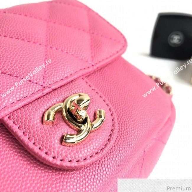 Chanel Large Camera Case Bag in Grained Calfskin AS0005 Pink 2019 (YD-9031425)