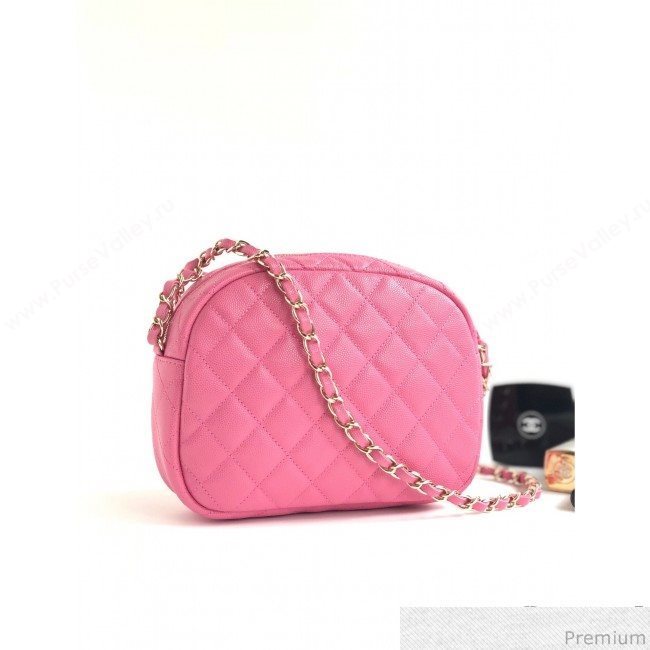 Chanel Large Camera Case Bag in Grained Calfskin AS0005 Pink 2019 (YD-9031425)