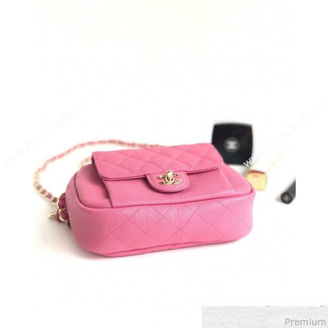 Chanel Large Camera Case Bag in Grained Calfskin AS0005 Pink 2019 (YD-9031425)