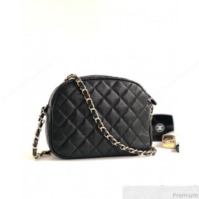 Chanel Camera Case Bag in Grained Calfskin AS0005 Black 2019 (YD-9031423)