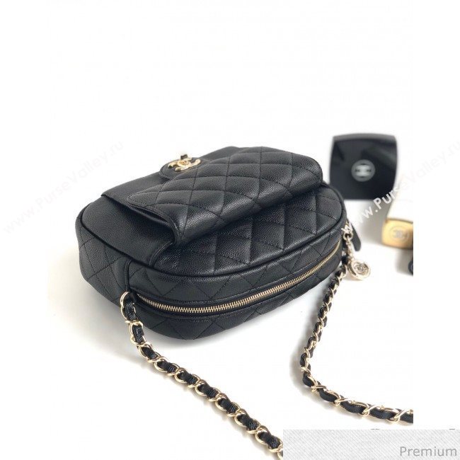 Chanel Camera Case Bag in Grained Calfskin AS0005 Black 2019 (YD-9031423)