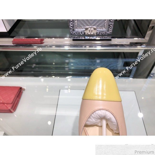 Chanel Heel Slingbacks Ballerina G31319 Yellow 2019 (XO-9041622)