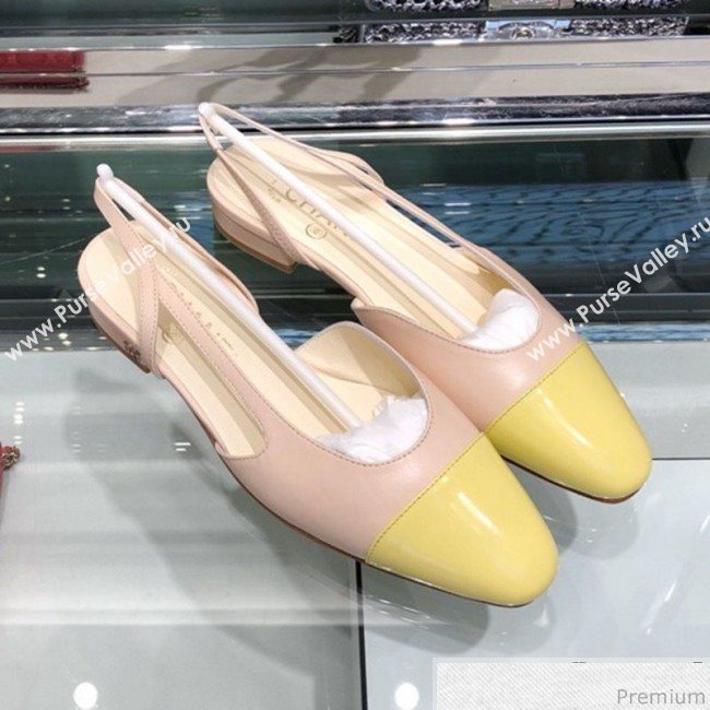 Chanel Flat Slingbacks Ballerina G31319 Yellow 2019 (XO-9041618)
