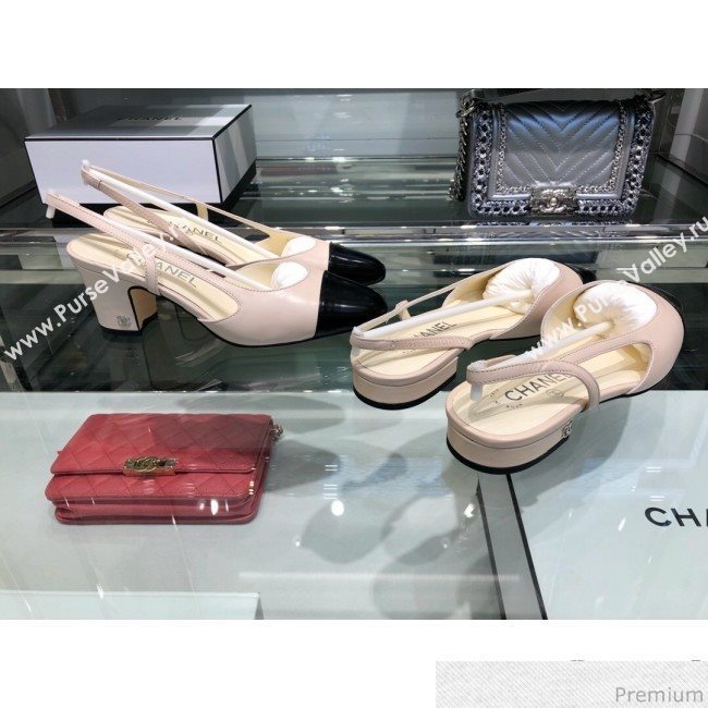 Chanel Flat Slingbacks Ballerina G31319 Black 2019 (XO-9041619)